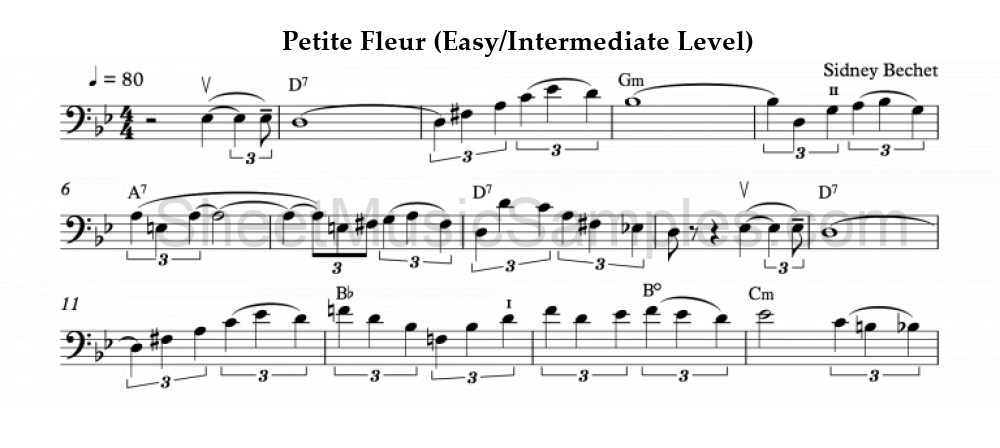 Petite Fleur (Easy/Intermediate Level)