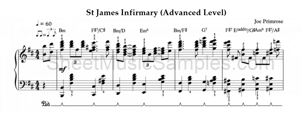 St James Infirmary (Advanced Level)