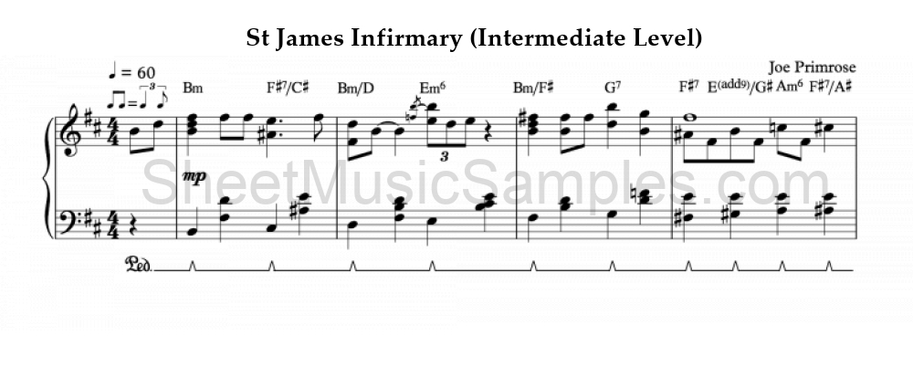 St James Infirmary (Intermediate Level)