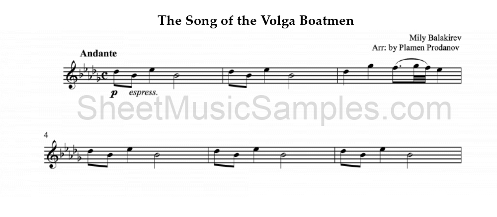 The Song of the Volga Boatmen