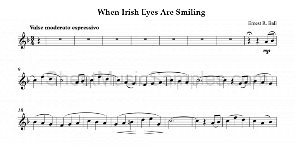 When Irish Eyes Are Smiling