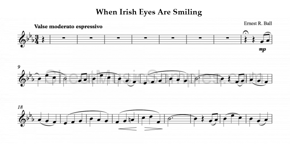 When Irish Eyes Are Smiling