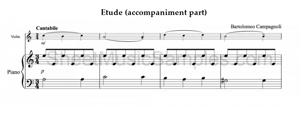 Etude (accompaniment part)