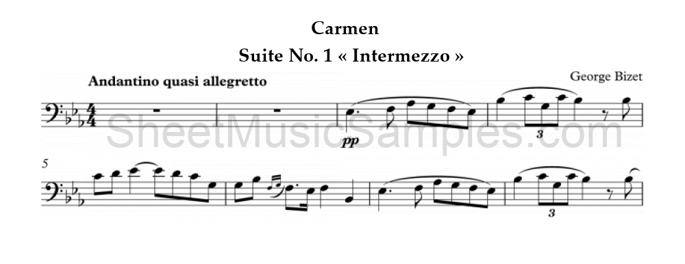 Carmen - Suite No. 1 « Intermezzo »