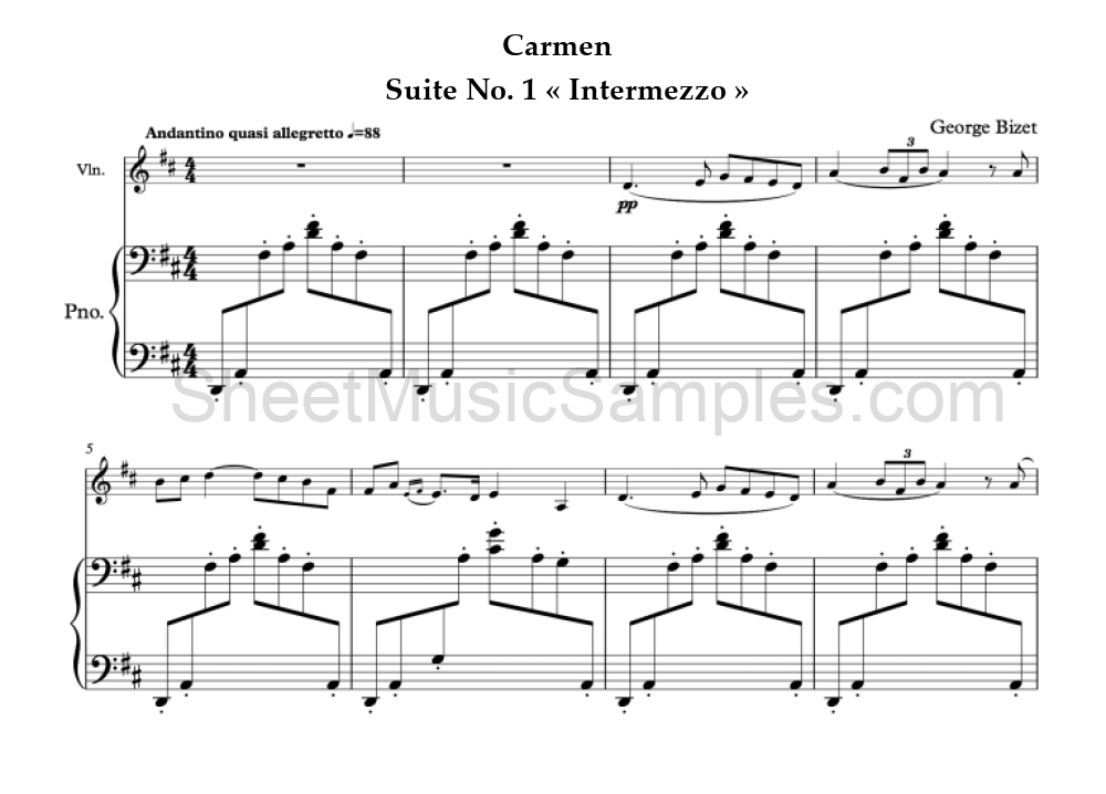 Carmen - Suite No. 1 « Intermezzo »