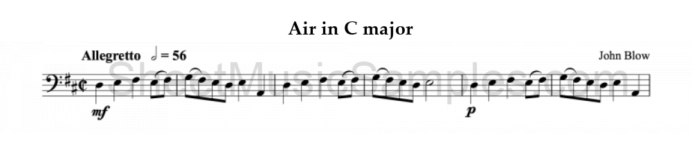 Air in C major