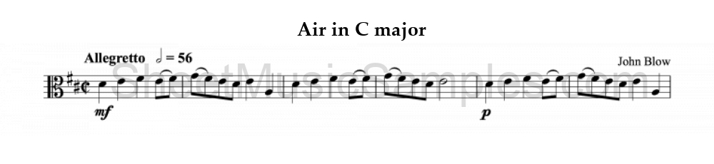 Air in C major