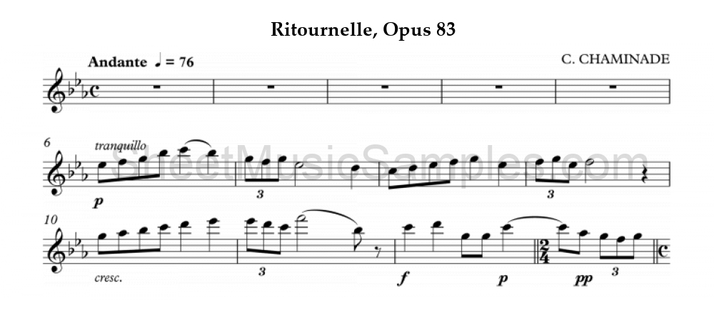 Ritournelle, Opus 83