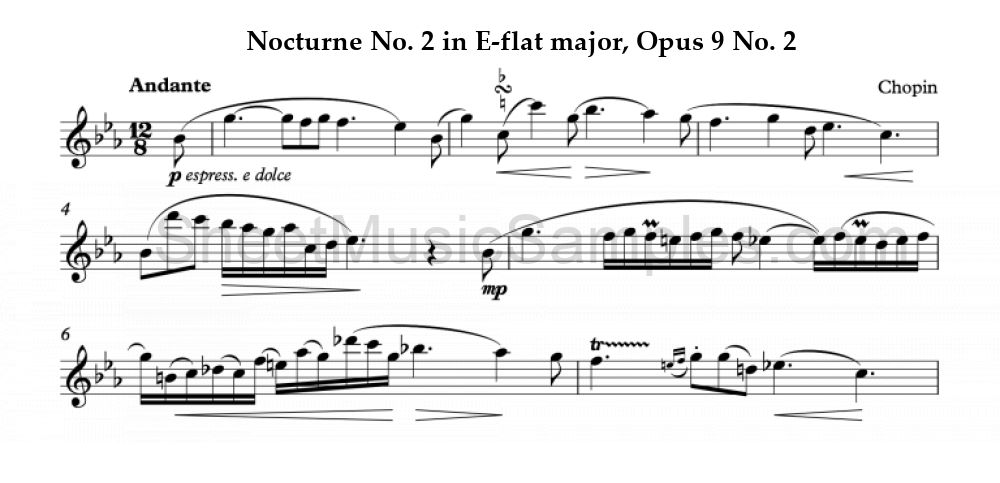 Nocturne No. 2 in E-flat major, Opus 9 No. 2