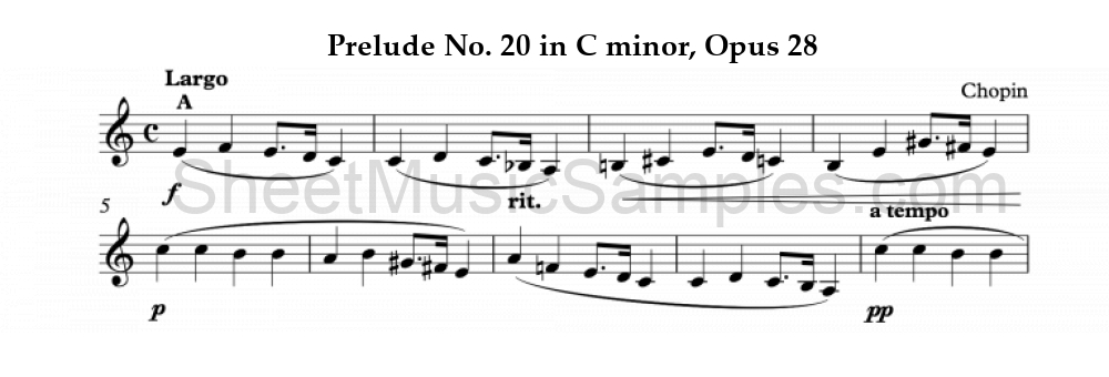 Prelude No. 20 in C minor, Opus 28