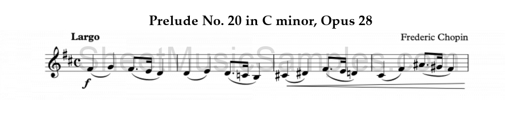 Prelude No. 20 in C minor, Opus 28