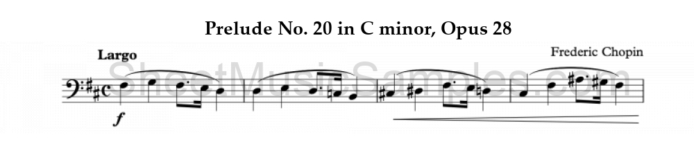 Prelude No. 20 in C minor, Opus 28