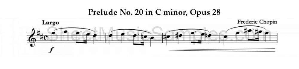 Prelude No. 20 in C minor, Opus 28