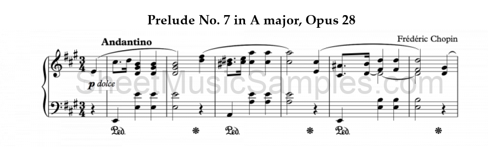 Prelude No. 7 in A major, Opus 28