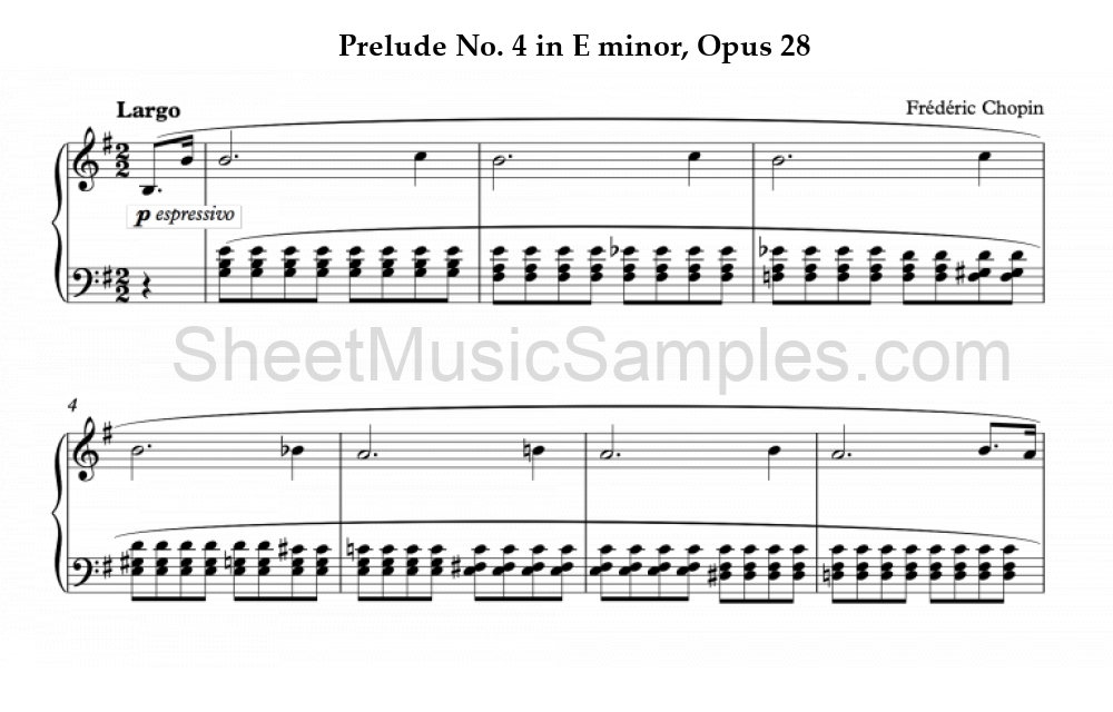 Prelude No. 4 in E minor, Opus 28