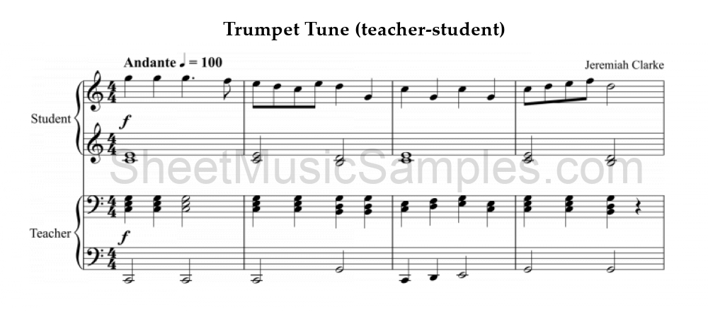 Trumpet Tune (teacher-student)