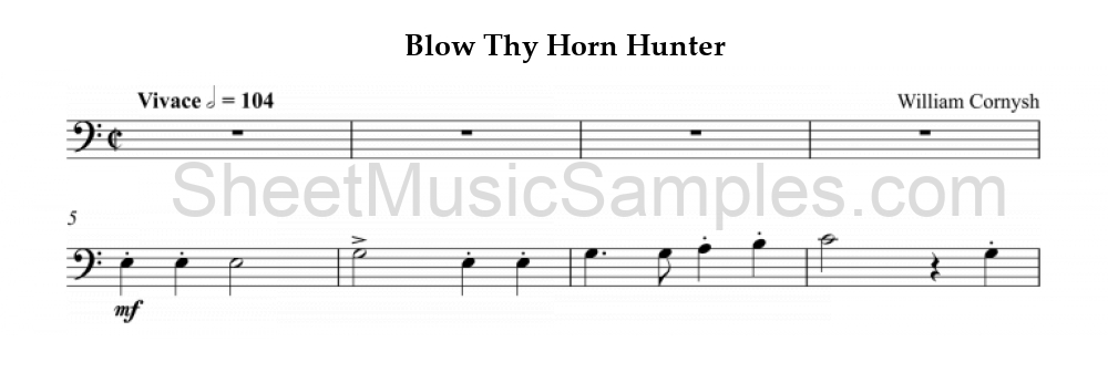 Blow Thy Horn Hunter