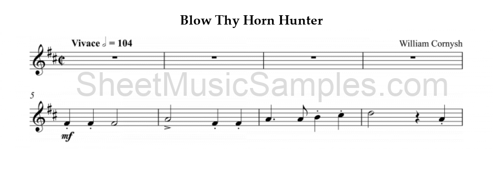 Blow Thy Horn Hunter