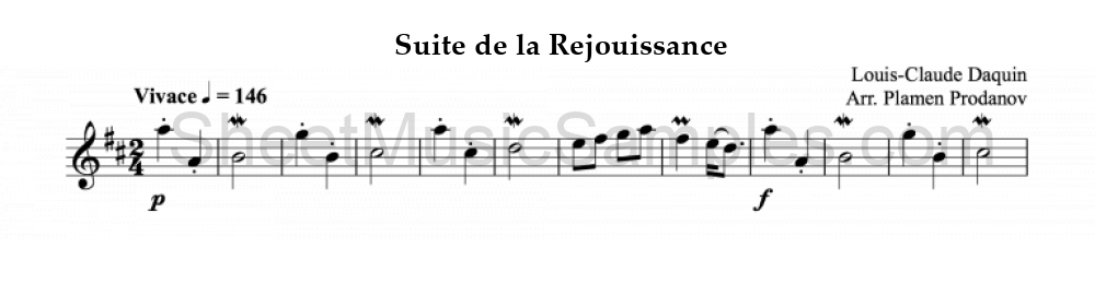 Suite de la Rejouissance