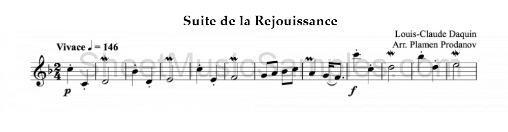 Suite de la Rejouissance