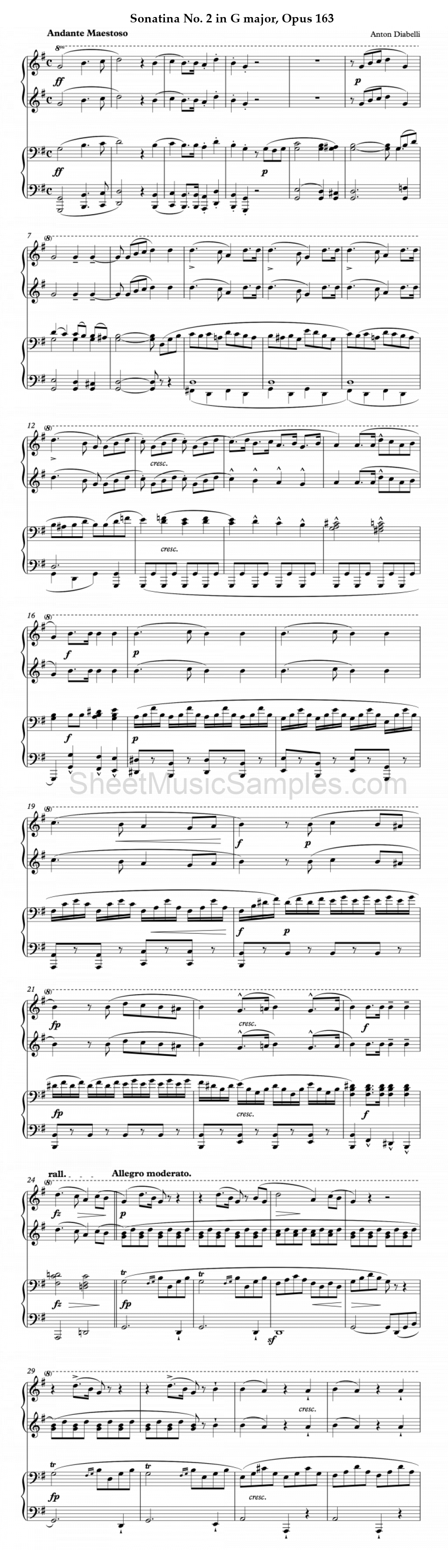 Sonatina No. 2 in G major, Opus 163