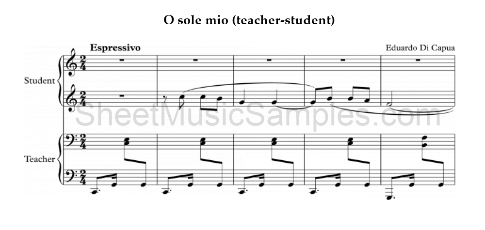 O sole mio (teacher-student)