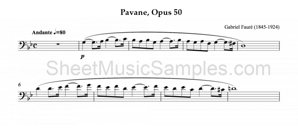 Pavane, Opus 50