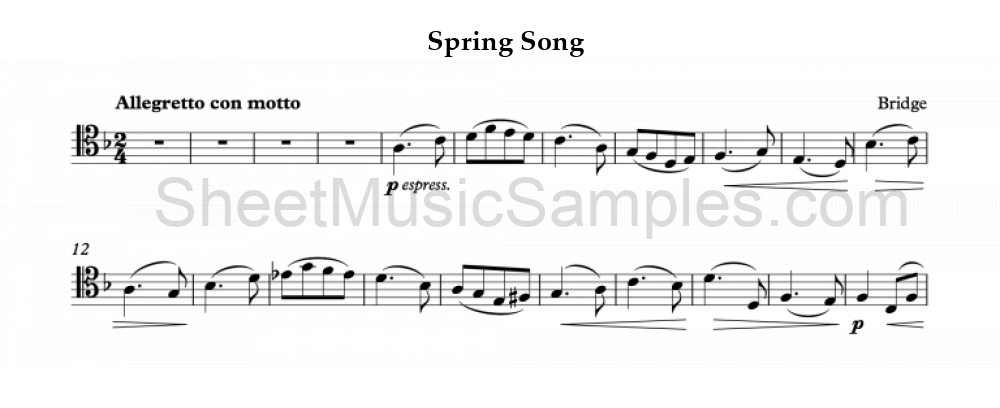 Spring Song