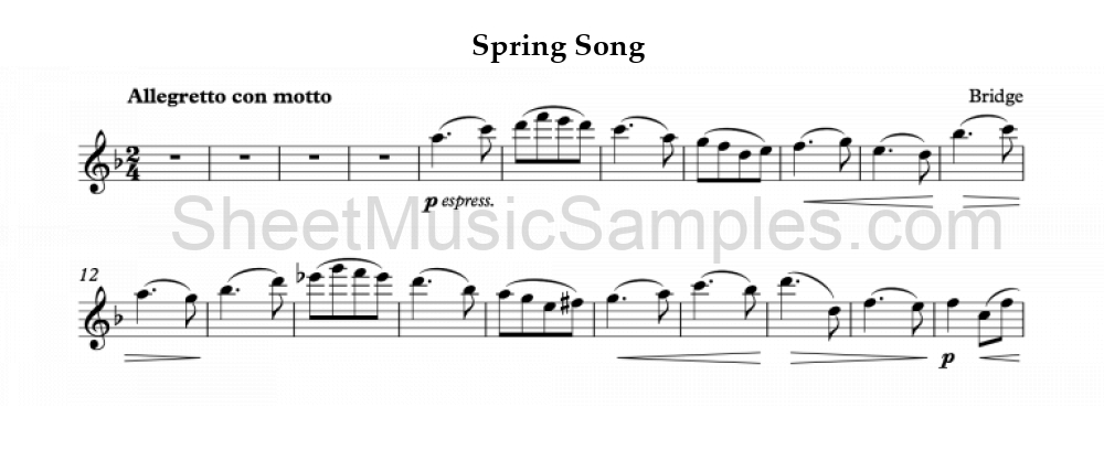 Spring Song