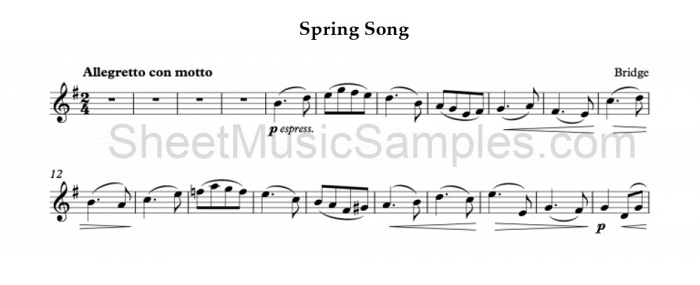 Spring Song