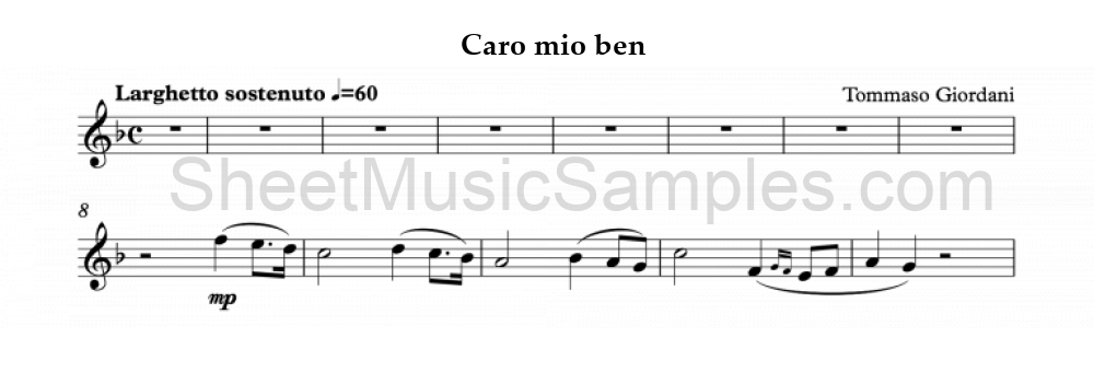 Caro mio ben