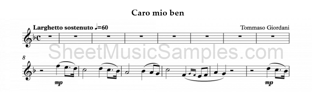 Caro mio ben