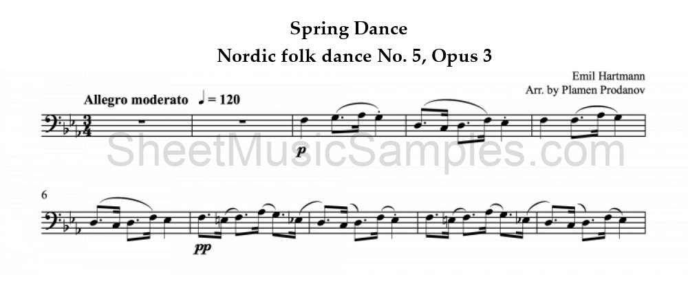 Spring Dance - Nordic folk dance No. 5, Opus 3