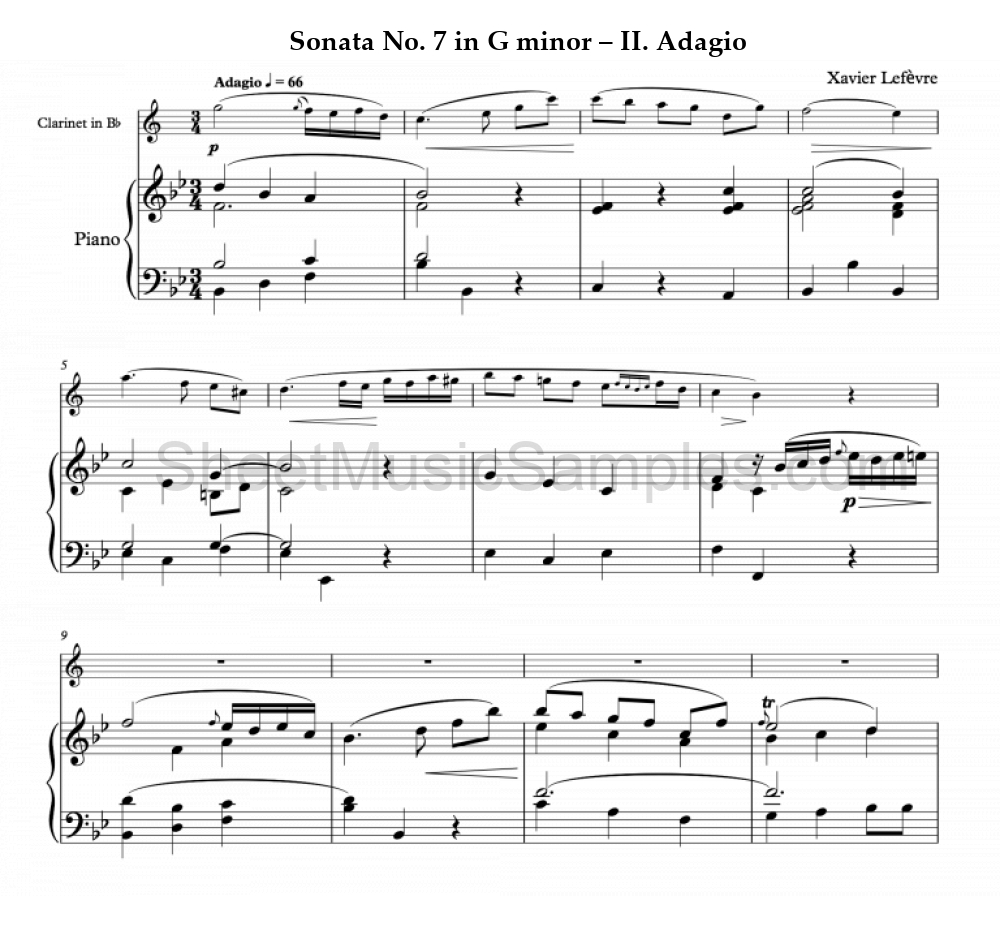 Sonata No. 7 in G minor – II. Adagio