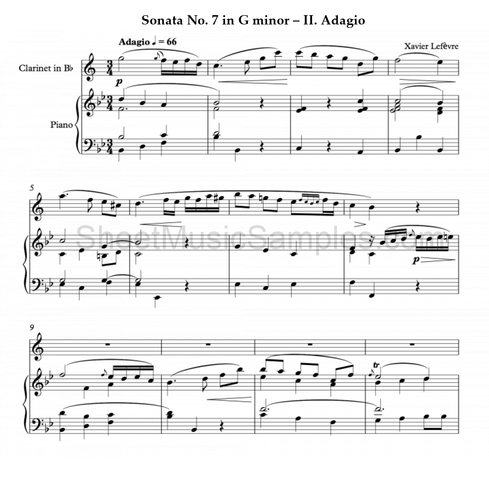 Sonata No. 7 in G minor – II. Adagio