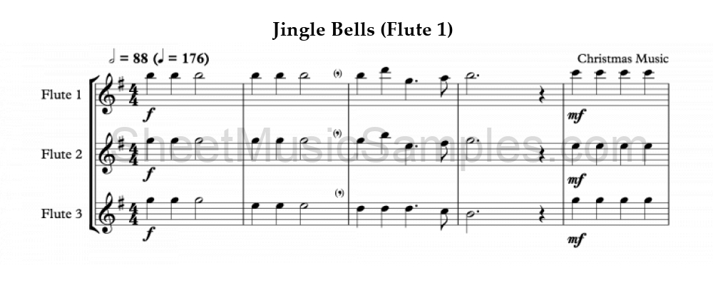 Jingle Bells (Flute 1)