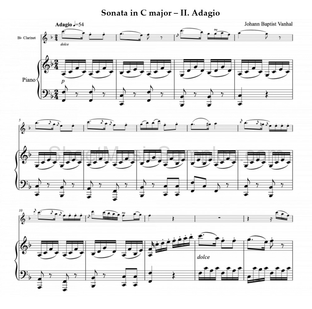 Sonata in C major – II. Adagio