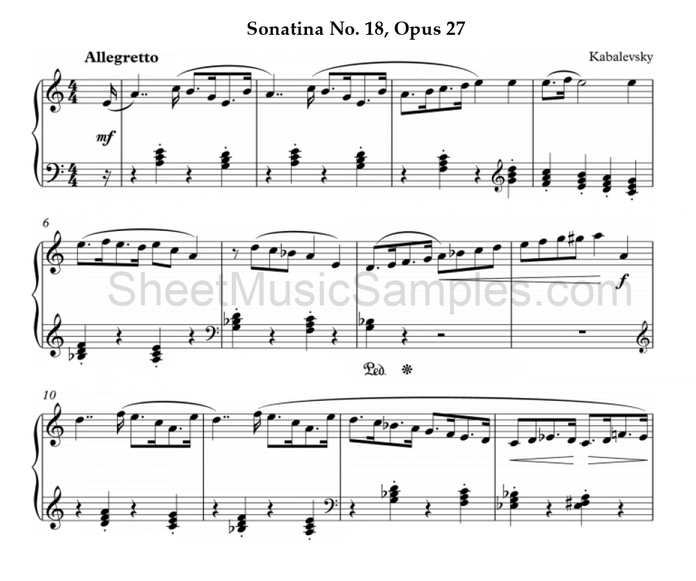 Sonatina No. 18, Opus 27