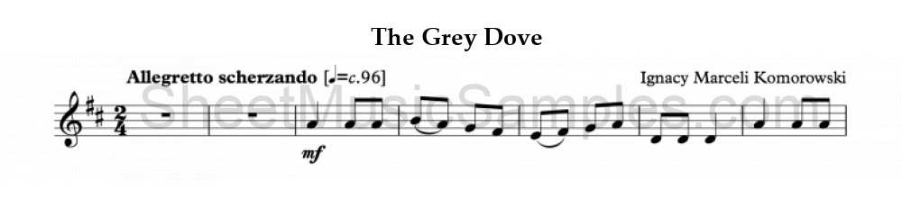 The Grey Dove