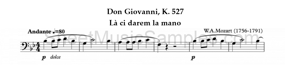 Don Giovanni, K. 527 - Là ci darem la mano