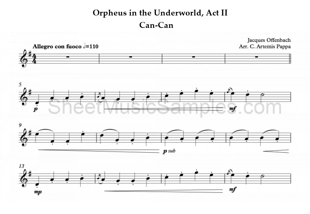 Orpheus in the Underworld, Act II - Can-Can