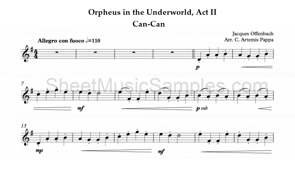 Orpheus in the Underworld, Act II - Can-Can