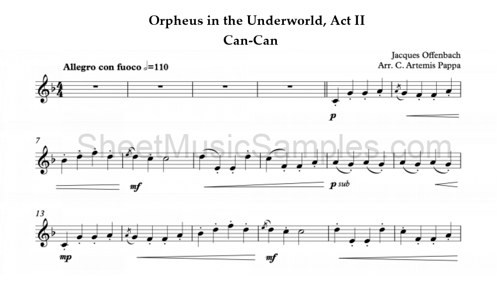 Orpheus in the Underworld, Act II - Can-Can