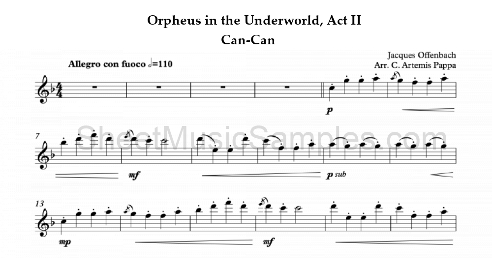 Orpheus in the Underworld, Act II - Can-Can