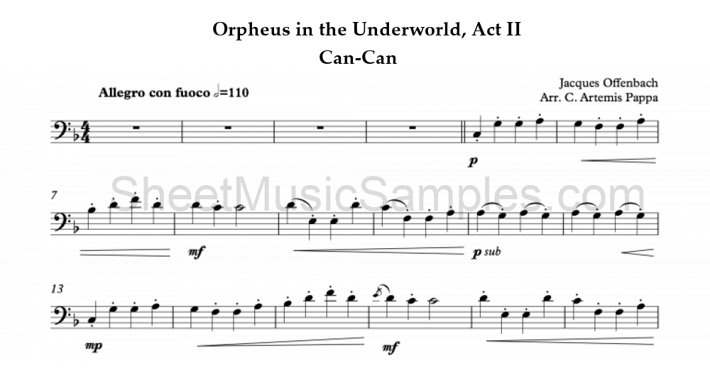 Orpheus in the Underworld, Act II - Can-Can