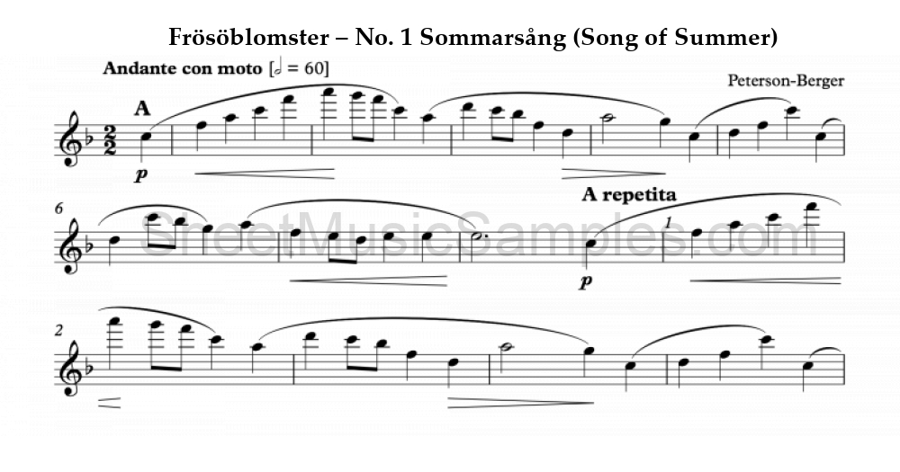 Frösöblomster – No. 1 Sommarsång (Song of Summer)