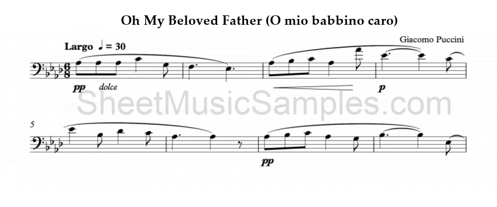 Oh My Beloved Father (O mio babbino caro)