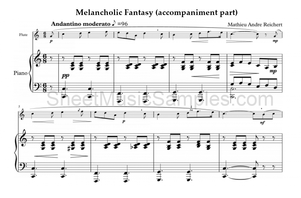 Melancholic Fantasy (accompaniment part)