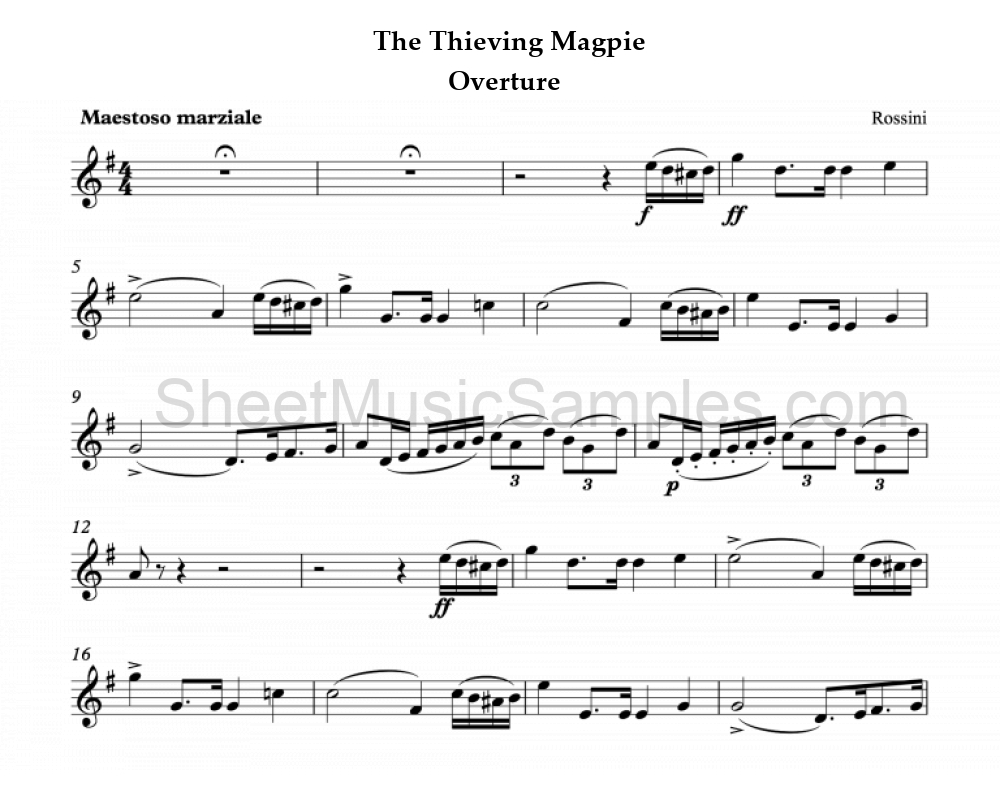 The Thieving Magpie - Overture