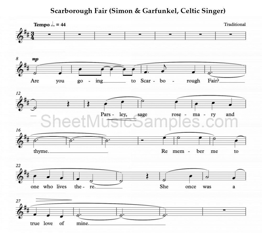 Scarborough Fair (Simon & Garfunkel, Celtic Singer)